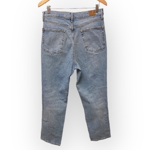 BDG 31 (US 12) Urban Outfitters High Rise Slim Straight Jeans Stretch Distressed - Picture 4 of 16